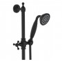 Lillian Rail Shower Set, Matte Black